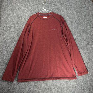 Columbia Sweatshirt Mens XXL Pullover Maroon Omni Wick Long Sleeve
